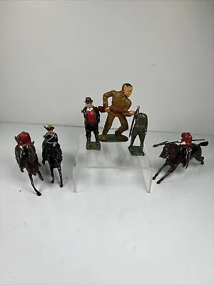 Lot Of 6 Vintage Metal Miniature Figures Horse Soldiers Civil War Parts Only • $39.99