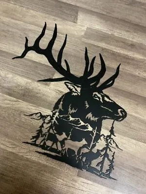 Elk Mountain Sign-Hunting Decor • $165