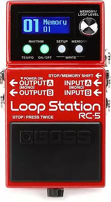 Boss RC-5 Loop Station Compact Phrase Recorder Pedal (5-pack) Bundle • $999.95