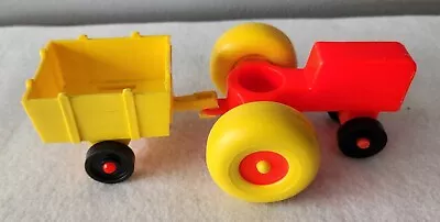 Vintage FISHER PRICE Little People Farm Tractor & Cart VGC! • $11.95