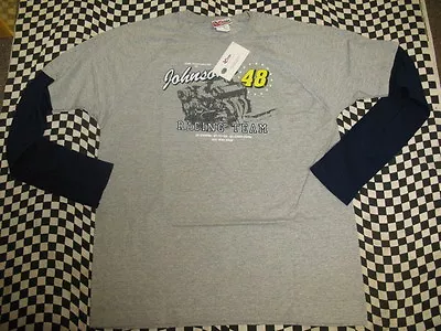 Jimmie Johnson #48 Lowe's NASCAR Long Sleeve T-shirt! Sizes M L XL 2XL - 7414 • $10.99