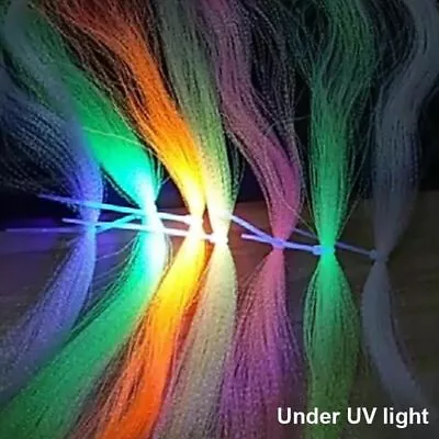 14pack UV Fluorescent Crystal Flashabou Crystal Tinsel Flash Fly Tying Materials • $17.80