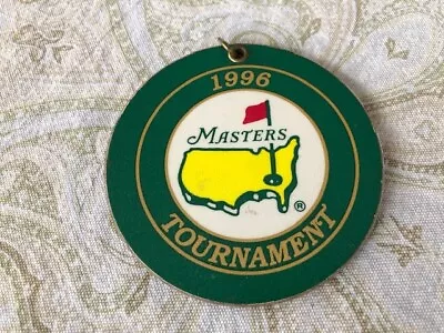 Hard To Find! 1996 Masters Tournament Bag Tag Faldo Norman Dual Augusta National • $59.95