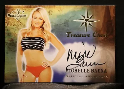 2013 Bench Warmer Treasure Chest Michelle Baena Gold Foil Autographed • $0.99