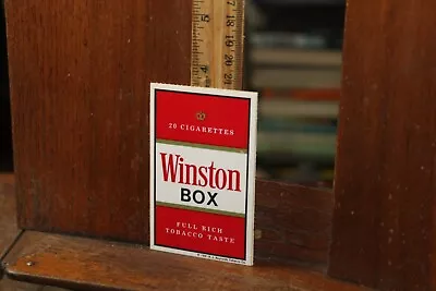 Vintage 1980's Store Display Sticker Cigarette Decal Winston • $4