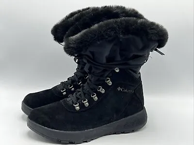 Columbia Slopeside Village Omni-Heat Women's Size 8 Snow Boots Black New • $45.57