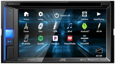 NEW JVC KW-V25BT 2 DIN DVD/CD Player Bluetooth SiriusXM Pandora Spotify Control • $219
