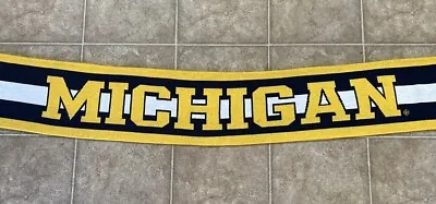 Nike Jordan Michigan Wolverines Scarf Knit Winter Cold Weather Maize/Blue/White • $67.71