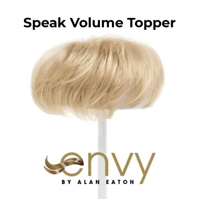 SPEAK VOLUME Topper Envy Wigs SPARKLING CHAMPAGNE Hairpiece Top Of Head 4 Clips • $99