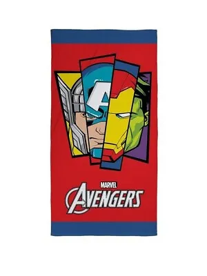 Disney Marvel AVENGERS Beach Bath Swimming Towel 140cm X 70cm • £9.99