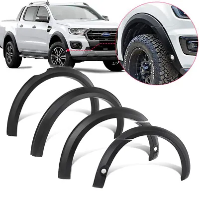 Slim Fender Flares Matte Black Guard For Ford Ranger PX3 MK3 2019-2022 Wildtrak • $227.05