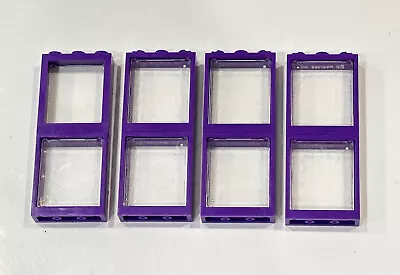 Set Of 4x LEGO Windows Purple Harry Potter Knight Bus 4 X 3 X 1 75957 • $12.90