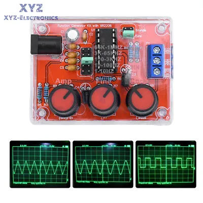 XR2206 Function Signal Generator Finished Sine Triangle Square Wave 1HZ-1MHZ • $5.51