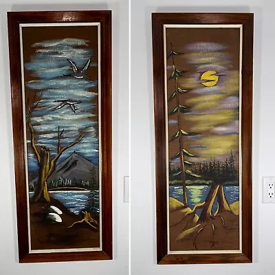 2 X Original Levente Kovacs Paintings - Mid Century - Montreal Canada 1964 Pair • $207.20