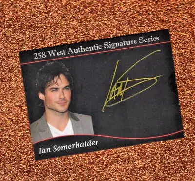 258 West Vampire Diaries Ian SomerHalder Autograph Card • $120