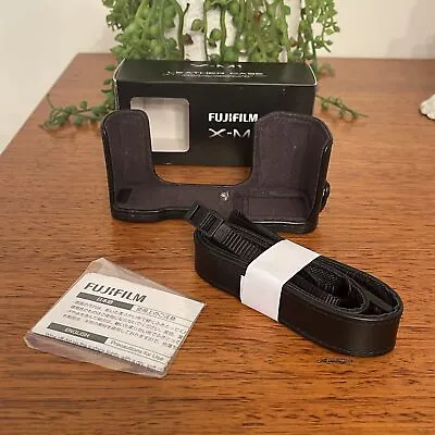 Fujifilm X-M1 BLC-XM1 Leather Case Protection Camera Cover Shoulder Strap • $79
