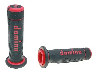 Domino Grip Set A180 Black/ Red ATV Thumb Throttle 22/22mm Handlebar Grips Fo... • $25.49