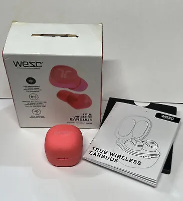 $64.99 • Buy WeSC True Wireless Earbuds - Pink With Box & Manual