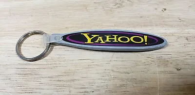 Yahoo Rubber Keychain Keyring Collectible Advertising Yahoo.com Website • $16.99