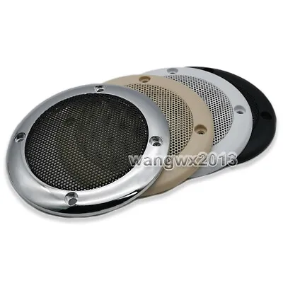 2x 3.5  Inch Car Audio Speaker Cover Woofer Decorative Circle Metal Mesh Grille • $4.48