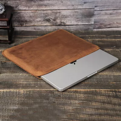 $41.99 • Buy Genuine Leather Bag For Apple Macbook Air Pro 16  14  15  13  Laptop Sleeve Case