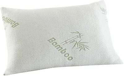 New Bamboo Cover Pillow Anti-bacterial Orthopaedic Head Neck Back Support • £11.99