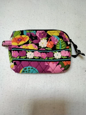 $12.99 • Buy Vera Bradley Cosmetic Bag  Zip Pouch VA VA BLOOM Lined Make-up Case Used