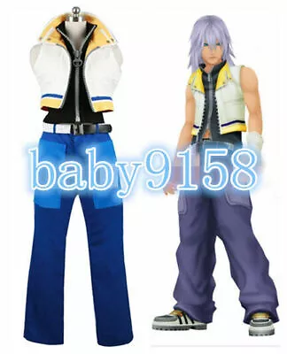 Hot ！new Kingdom Hearts II 2 Riku Uniform COS Clothing Cosplay Costume MM.896 • $61.09