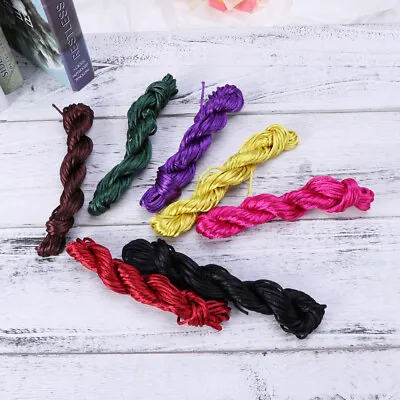 £12.25 • Buy 12 Rolls/Pack Bracelet Cord String Chineses Knot Cord Flat Nylon Rope