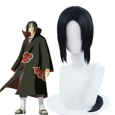 Naruto Itachi Uchiha Cosplay Wigs 65cm Men Long Black Synthetic Party Hair • $26.87