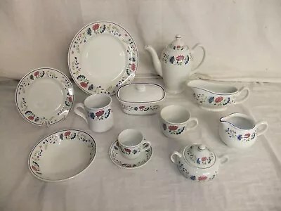 £4 • Buy C4 Pottery Bhs - Priory - Blue Floral Vintage Ironstone Tableware - 2F4C