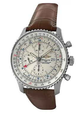 Breitling Navitimer GMT A24322 Chronograph 24 Hours Date Steel 46MM Men's Watch • $3901.35