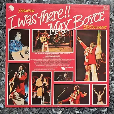 Max Boyce ‎– I Know 'Cos I Was There!  (EMI ‎– MAX 1001) • £5.95