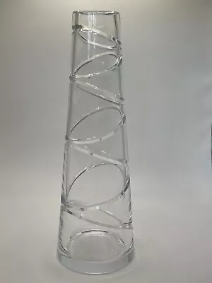 Large Tall Waterford CrystalJasper Conran Design 1st Quality Aura Glass Vase • £75