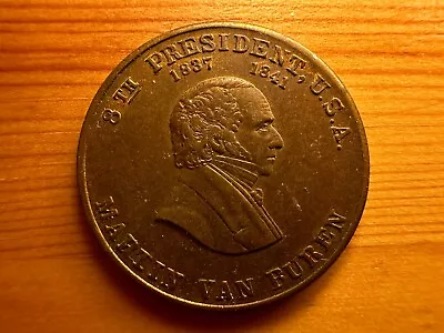 Vintage Martin Van Buren Coin 8th President Token  The Little Magician  • £0.80