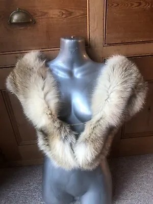 £49 • Buy New Design High Quality 100% Real Arctic Golden Fox  Fur Scarf Stole