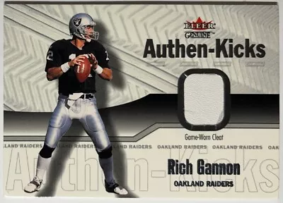 2002 Fleer Genuine Rich Gannon Authen-Kicks Game Worn Shoe Oakland Raiders • $24.99