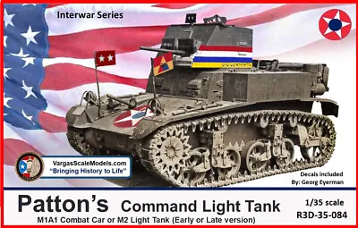 1/35  US M1A1 / M2 (Combat Car Or Lt Tank)  PATTON's Tank  Interwar Series • $74.50
