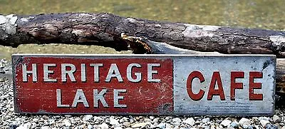 Personalized Cafe Lake House Sign - Rustic Hand Made Vintage Wood Sign • $39