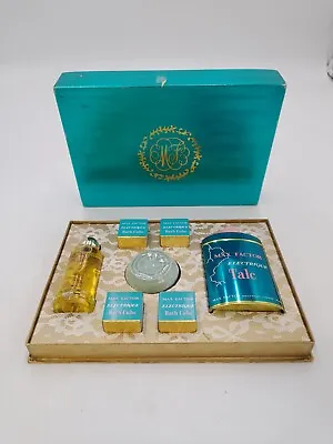 Vintage Max Factor Electrique Gift Set Perfume Talc Bath Cubes Soap 1970s • £17.99