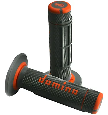 Domino Dually Black/Orange Twist Throttle Handlebar Grips (A02041C4540) • $28.32