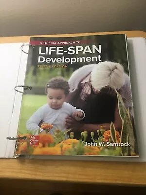 A Topical Approach To Life Span Development 10th Ed. New Open Package In Binder • $72