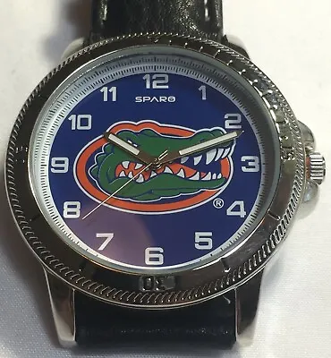 New Florida Gators Sparo Classic Men's Sports Watch With Black Leather Band • $24.50