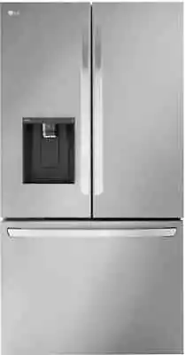 LG LRFXC2606S 36 Inch Counter-Depth French Door Refrigerator 26 Cu.ft.: St Steel • $1399