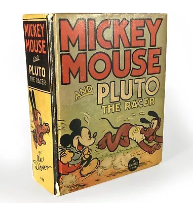 Mickey Mouse And Pluto The Racer - Big Little Book #1128 (1936) • $79.98