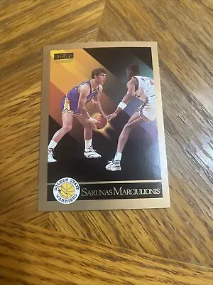 1990-91 SkyBox Sarunas Marciulionis RC Golden State Warriors #97 HOF Set Break • $7.99