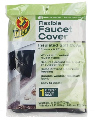 Duck Brand Insulated Soft Flexible Faucet Cover Easy To Install 7.5in X 8.75in • £9.45