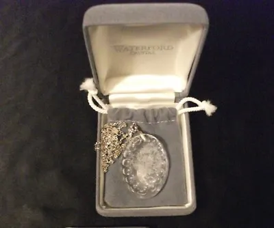 Waterford Crystal Flower Bouquet Pendant Necklace W/ Sterling Chain~ireland • $99.99