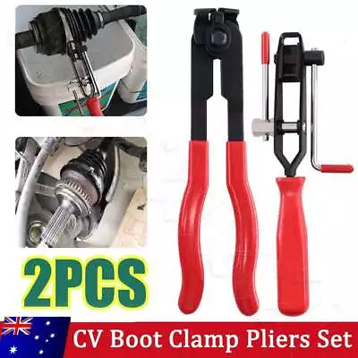 2pcs Auto CV Joint Boot Clamps Pliers Automobile Car Banding Clamp Set Tool Kit • $16.55