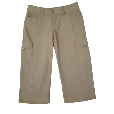 The North Face Cargo Shorts Grey Women's Size 8  3/4 Lenght Hiking Walking • £25.99